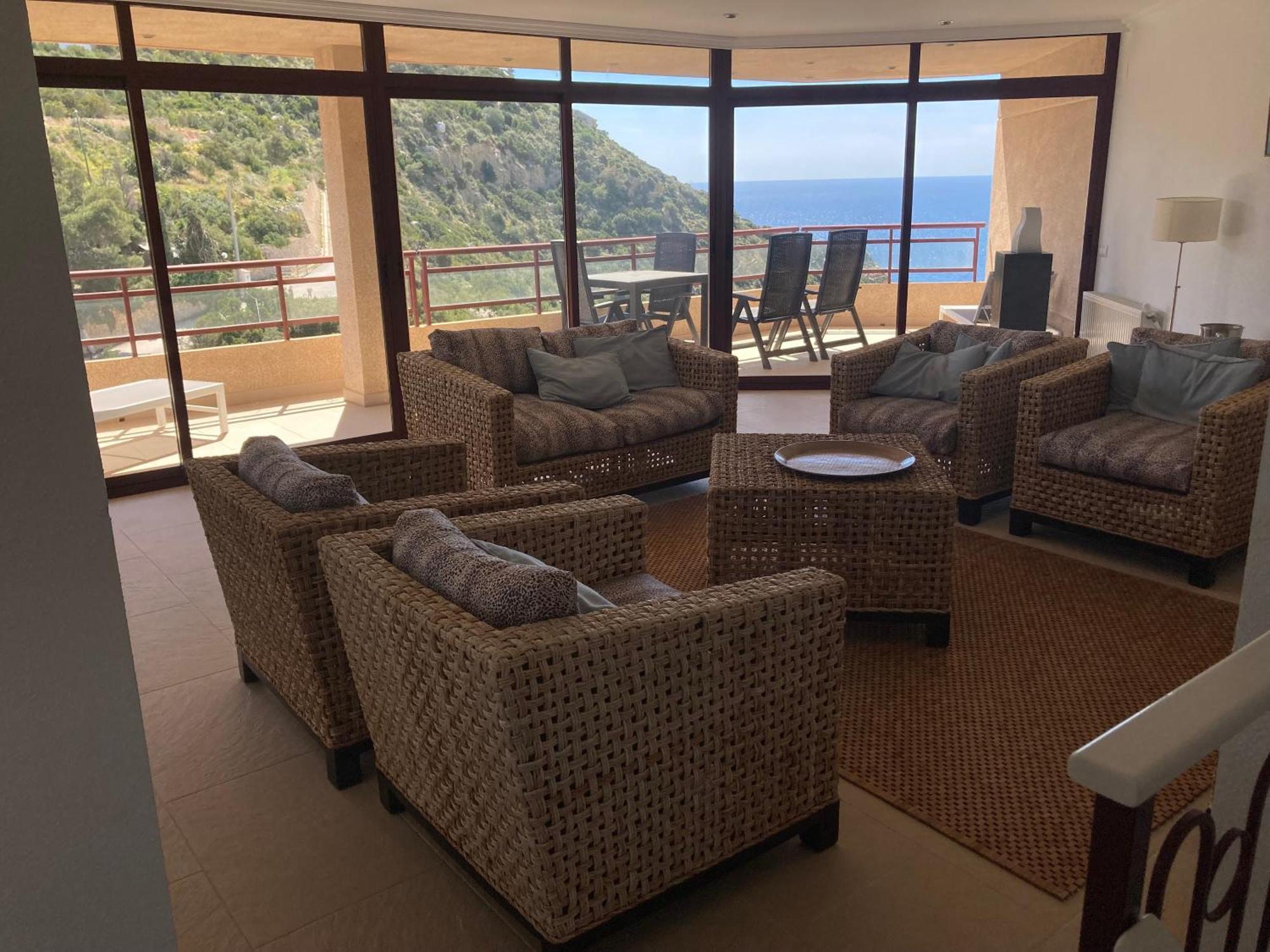 Atico Duplex Penthouse Rosa Marina Club Nautico Calpe Penon Sea View Apartment Exterior foto